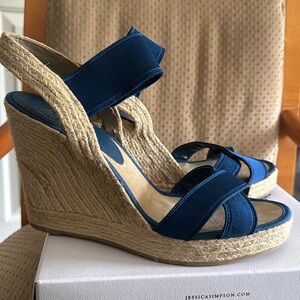 Nine West Blue wedges